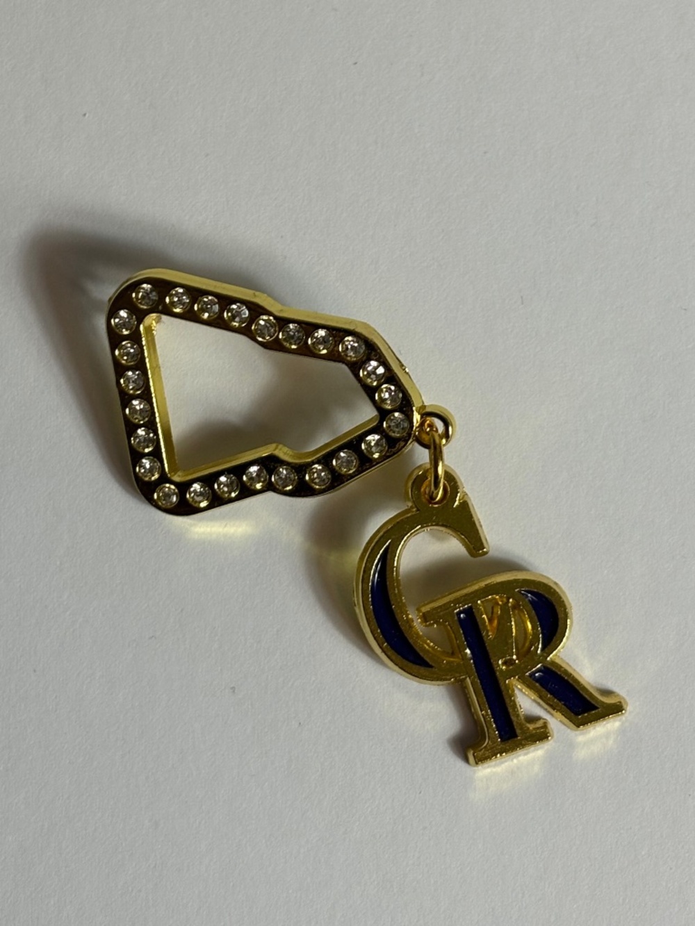 New Era Colorado Rockies Frame Hat Pin Purple Gold Pins Streetwear Hats Brooch